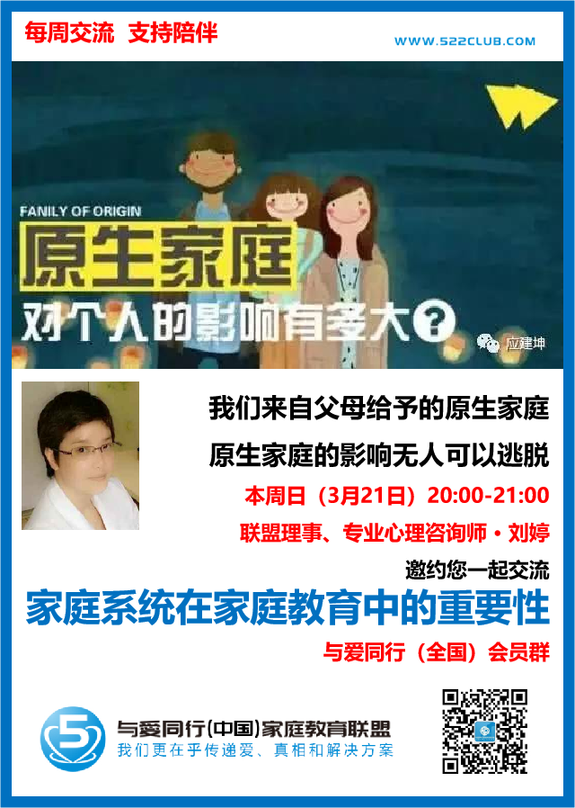 家庭系统在家庭教育中的重要性 ~ 刘婷（成都）